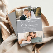 10th Wedding Anniversary Celebration Then and Now Kaart