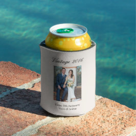 10th Wedding Anniversary Party Favor Custom Photo Blikjeskoeler