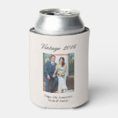 10th Wedding Anniversary Party Favor Custom Photo Blikjeskoeler (Blikje Voorkant)