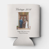 10th Wedding Anniversary Party Favor Custom Photo Blikjeskoeler (Achterkant)