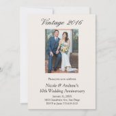 10th Wedding Anniversary Party Vow Renewal 2 Photo Kaart (Voorkant)