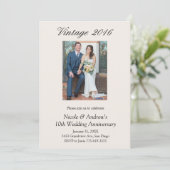 10th Wedding Anniversary Party Vow Renewal 2 Photo Kaart (Staand voorkant)