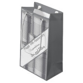 10th Wedding Anniversary, Tin Anniversary Klein Cadeauzakje (Achterkant Gekanteld)