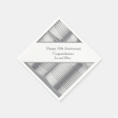 10th Wedding Anniversary, Tin Anniversary Servet (Hoek)