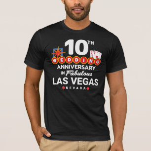 10th Wedding Jubileum Couples Las Vegas Trip T-shirt