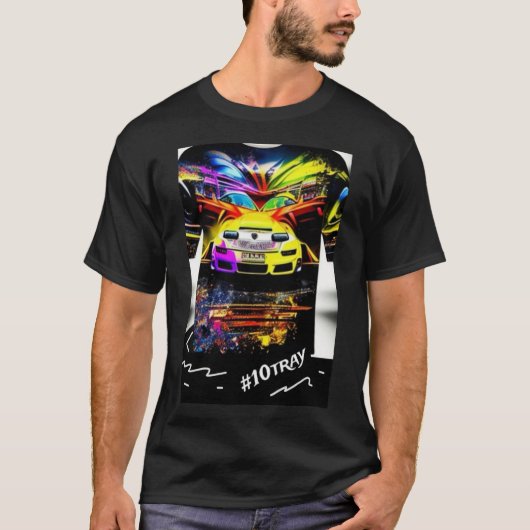 10tray Supercar Tuning Pimp Motors Custom Colors A T-shirt (Voorkant)