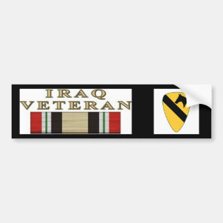 10x10_1stCav-Logo_V01, veteraan uit de Irakoorlog Bumpersticker