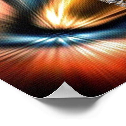 10x14 Flute Poster of afbeelding voor muzikant (Hoek)