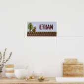 10x20 Kinderkamer Kunst Naam Print Betoverde Holle (Keuken)