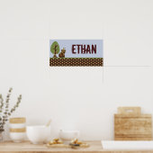 10x20 Kunst naamprint voor kwekerij Enchanted Holl Poster (Keuken)