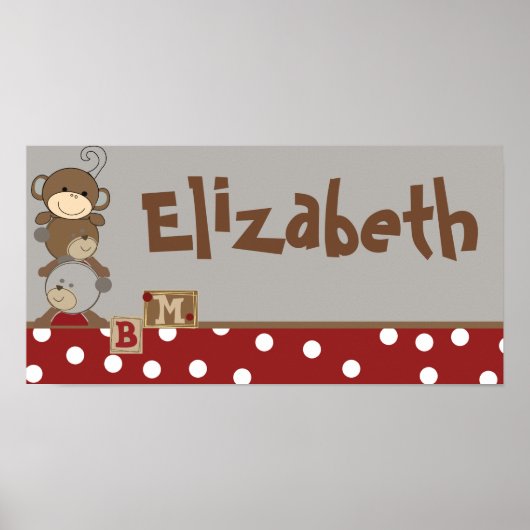 10x20 Kwekerij Kunstnaam Print Cocalos Buttonnen (Voorkant)