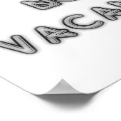 10x8 Geen vacancy Black en White Wall Art Poster (Hoek)