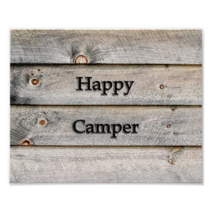 10x8 Happy Camper Foto Afdruk