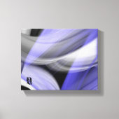 10x8" Lavendel Moon Trend Abstracte Art Violet Canvas Afdruk (Voorkant)
