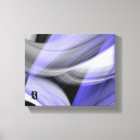 10x8" Lavendel Moon Trend Abstracte Art Violet Canvas Afdruk (Voorkant)