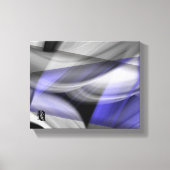 10x8" Lavendel Moon Trend Abstracte Art Violet Canvas Afdruk (Voorkant)