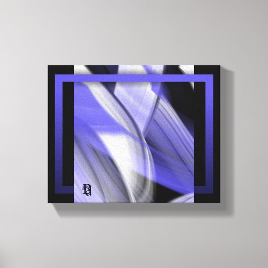 10x8" Lavendel Moon Trend Abstracte Art Violet Canvas Afdruk (Voorkant)