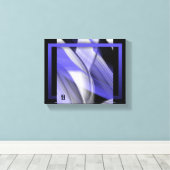 10x8" Lavendel Moon Trend Abstracte Art Violet Canvas Afdruk (Insitu (Houten vloer))