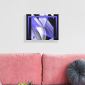 10x8" Lavendel Moon Trend Abstracte Art Violet Canvas Afdruk (Insitu (Woonkamer))