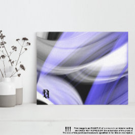10x8" Lavendel Moon Trend Abstracte Art Violet Canvas Afdruk