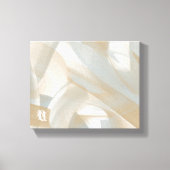 10x8" Sandy Tornado Trend Abstracte Kunst Beige Canvas Afdruk (Voorkant)