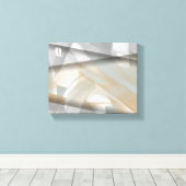 10x8" Sandy Tornado Trend Abstracte Kunst Beige Canvas Afdruk (Insitu (Houten vloer))