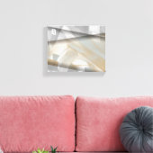 10x8" Sandy Tornado Trend Abstracte Kunst Beige Canvas Afdruk (Insitu (Woonkamer))