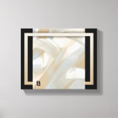10x8" Sandy Tornado Trend Abstracte Kunst Beige Canvas Afdruk (Voorkant)