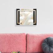 10x8" Sandy Tornado Trend Abstracte Kunst Beige Canvas Afdruk (Insitu (Woonkamer))