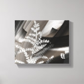 10x8" Terra’s Tender Whisper Abstract Brown Flower Canvas Afdruk (Voorkant)