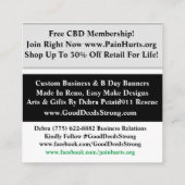 10x Pure Gold Informatiekaartje (Achterkant)