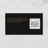 10x Sage Green Gold Honeymoon Wish QR Code Informatiekaartje (Achterkant)