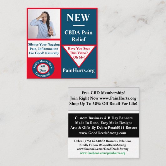 10xPure Goud Informatiekaartje (Voorkant / Achterkant)