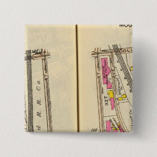 110111 Mt Vernon Vierkante Button 5,1 Cm