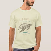 1102 Guanaja Zeeschildpad T-Shirt (Voorkant)