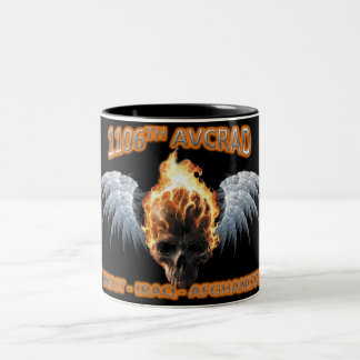 1106e AVCRAD Flaming Skull & Wings Mok