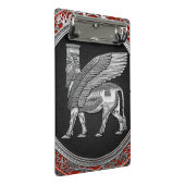 [110] Assyrian Winged Bull - Silver Lamassu Mini Klembord (Schuin)