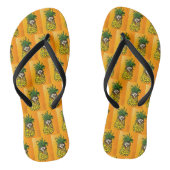 110 - Egel en ananas Teenslippers (Voetbed)