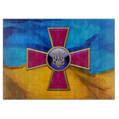 [110] Het Embleem van de Oekraïense strijdkrachten Snijplank (Voorkant)