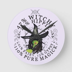 110% pure magische heksenklok ronde klok