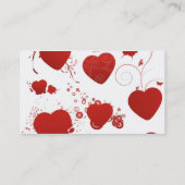 110 rode hartvormen zwammen vleugels vlinders visitekaartje (Achterkant)