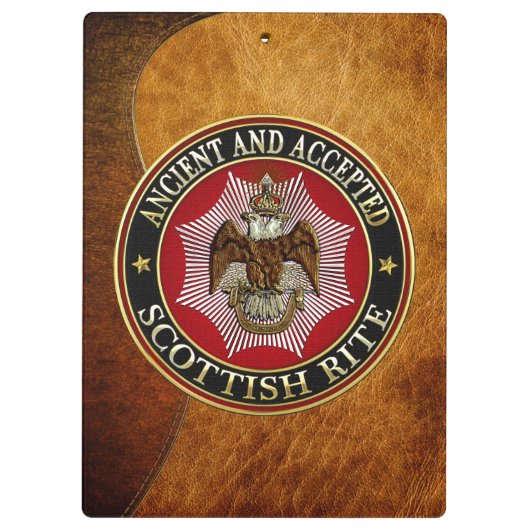 [110] Scottish Rite Double-kopeagle Klembord (Achterkant)