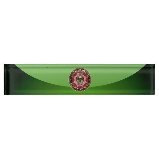 [110] Scottish Rite Double-kopeagle Naambordje (Voorkant)