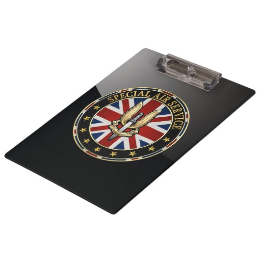 [110] Speciale Air Service (SAS)-badge [3D] Klembord (Gekanteld)