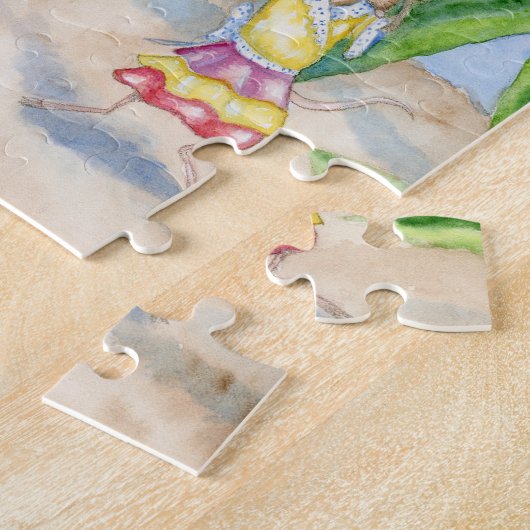 110-stuk Jigzaag Puzzle, verbergen en zoeken Legpuzzel (Zijkant)