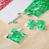 110 stuks | faux glitter watermeloen legpuzzel (Zijkant)