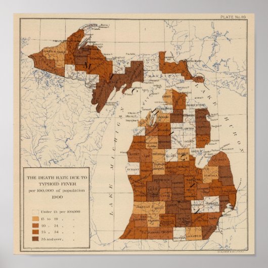 110 Typhoïde koorts Michigan Poster (Voorkant)