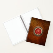 [110] Vegvisir - Viking Gold Magic Runass Notitieboek (Binnen)