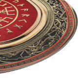 [110] Vegvisir - Viking Gold Magic Runass Snijplank (Hoek)