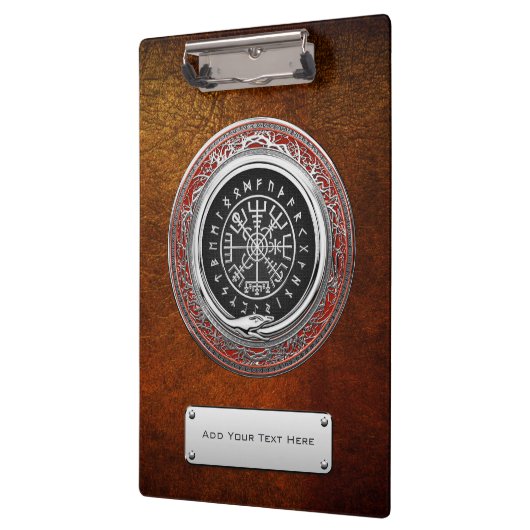 [110] Vegvisir - Viking Silver Magic Runass Klembord (Links)